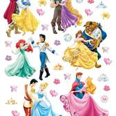Samolepící dekorace AG Design - Disney DK 1774 Tančící princezny, (65 x 85 cm)
